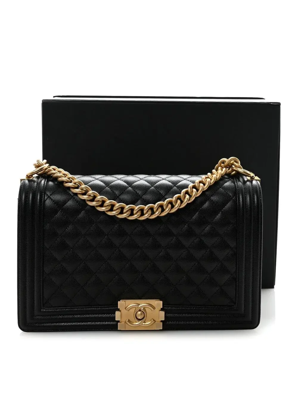 Chanel Caviar Quilted New Medium Boy #322002C49B